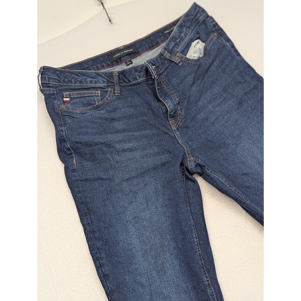 Tommy Hilfiger Tribeca Bootcut Jeans Womens Size 12 Dark Wash Denim Blue